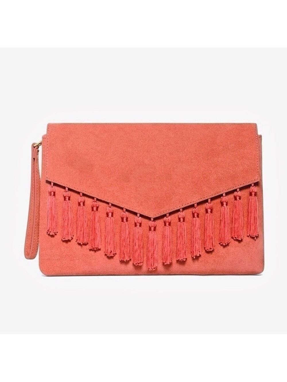 White House Black Market Tassel Clutch Bag - Picture 2 of 7